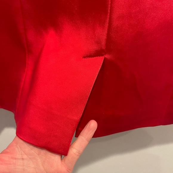 S’Edge Hot Pink Double-Breasted Satiny Silky Blazer with Notched Lapels size XS - Picture 5 of 11